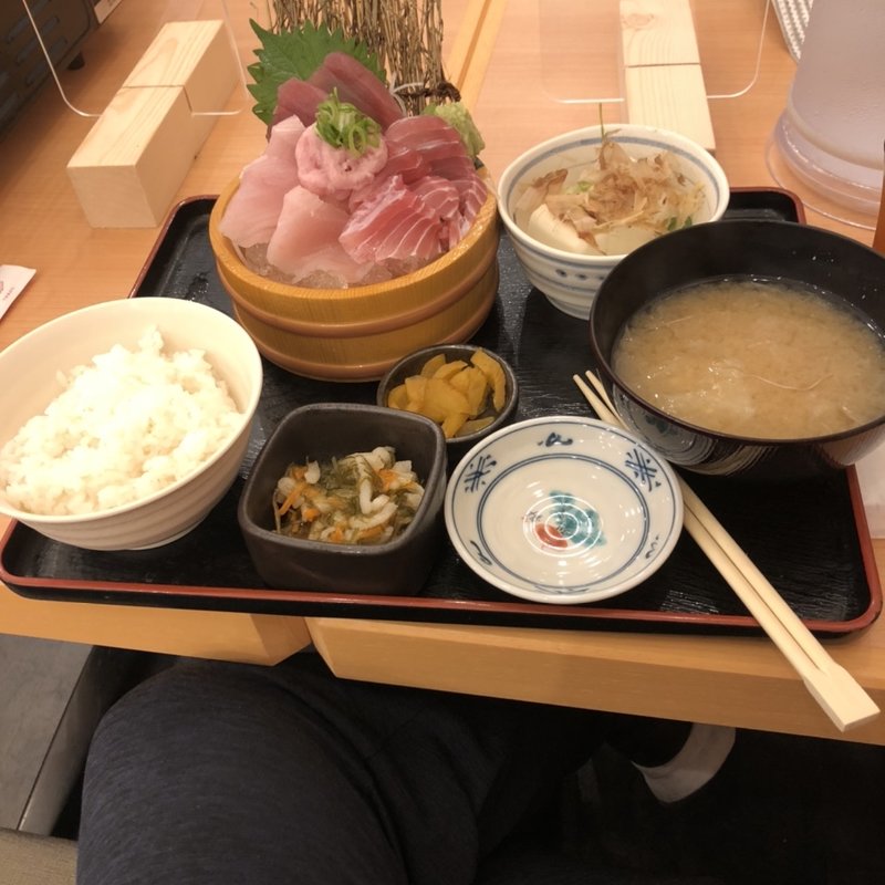 マグロ刺身定食(目利きの銀次 姫路北口みゆき通り店)