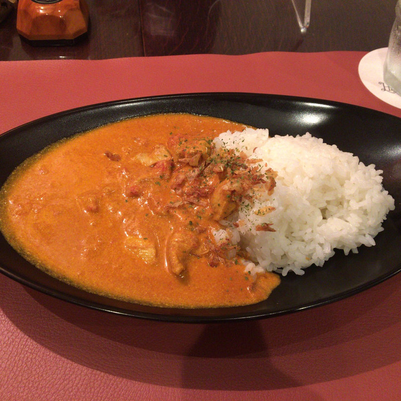 トマトのバターチキンカレー(Hambleton Hall)