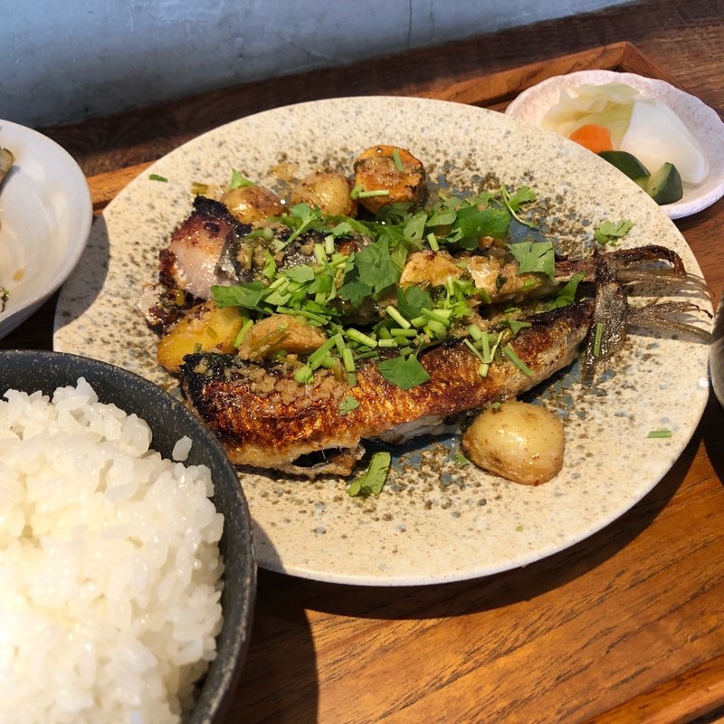 鰯のムニエル　香草バターソース定食(yuzuki)