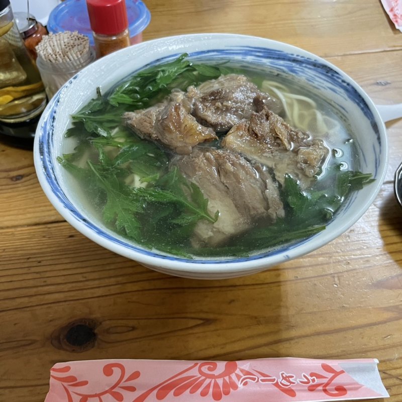 軟骨ふーちばーそば（大）(亀かめそば （かめかめそば）)