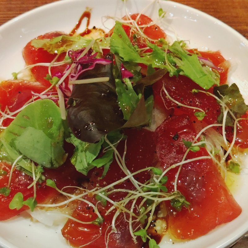 マグロのカルパッチョ(ひららバルKOSUMI
)