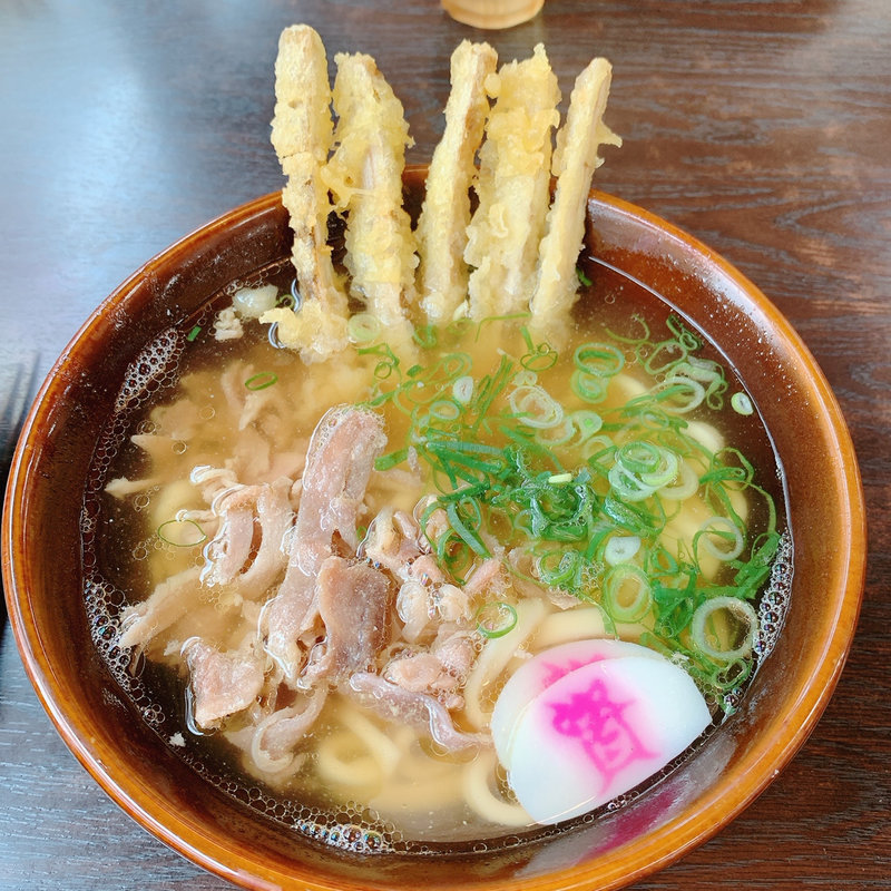 ごぼう天カシワ饂飩(資さんうどん 野芥店)