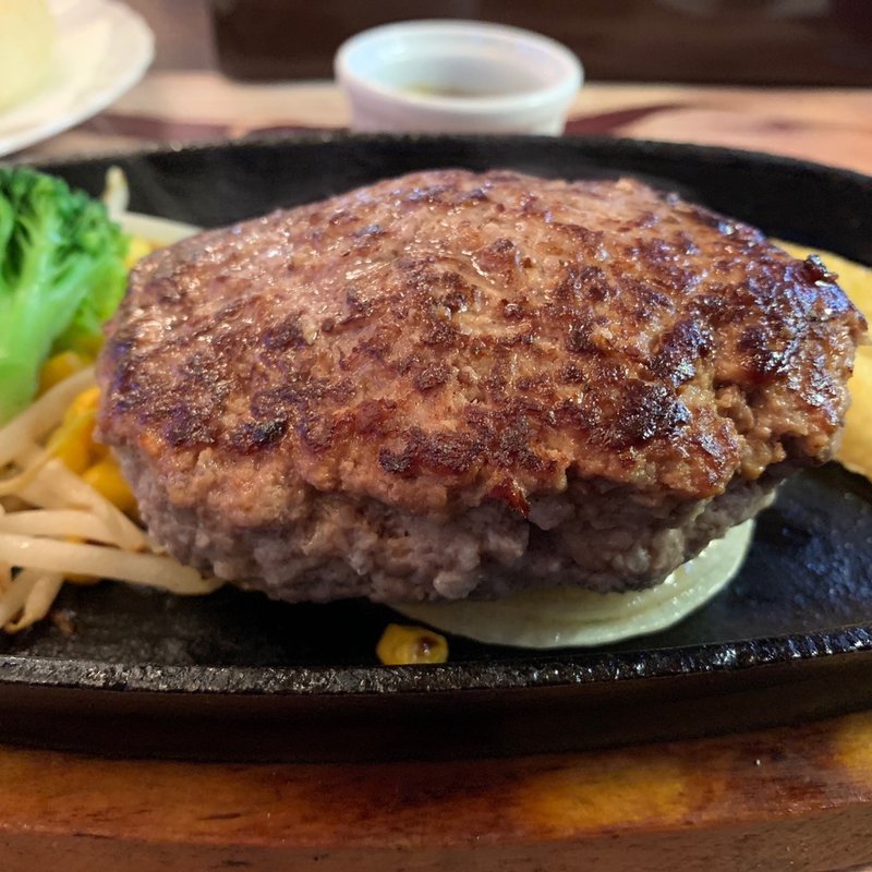 グリルハンバーグ(セット)(ステーキハウス　TEXAS)