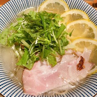 広島レモンの塩ラーメン（冷）(出道　鉄砲町店)