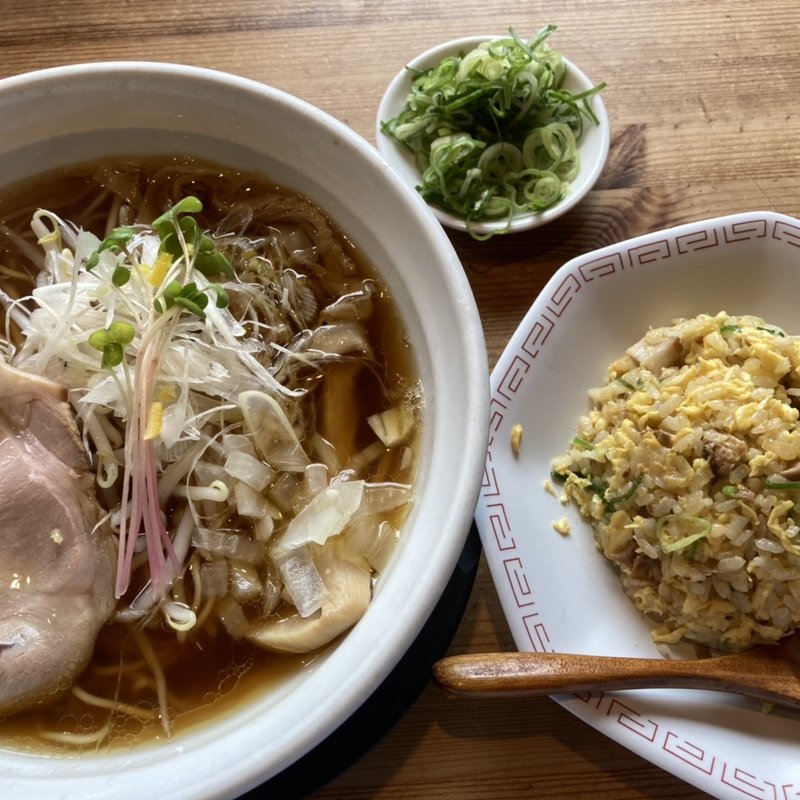 おの恋醤油+ミニ焼飯セット(小野絶好調らーめん)