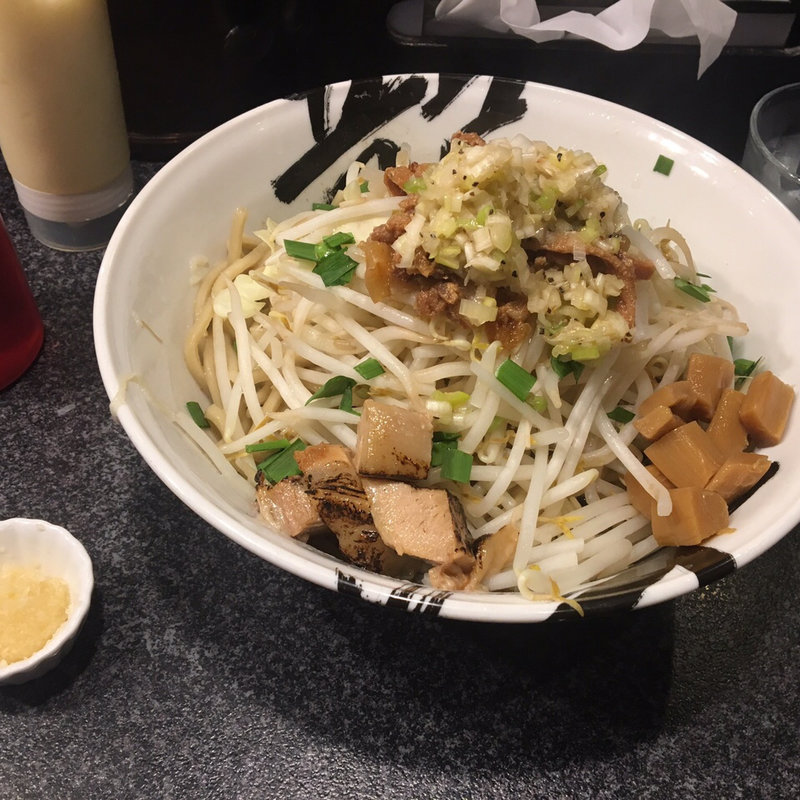 ネギ塩汁なし豚そば (限定)(麺屋とがし 龍冴 )