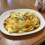 オムライス風焼きそば(自宅)