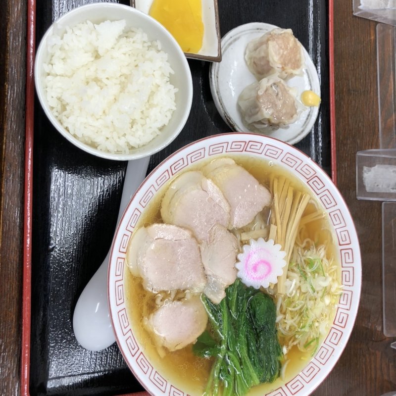 焼売セット　中華ラーメン(中華そば 三太 春日町店)