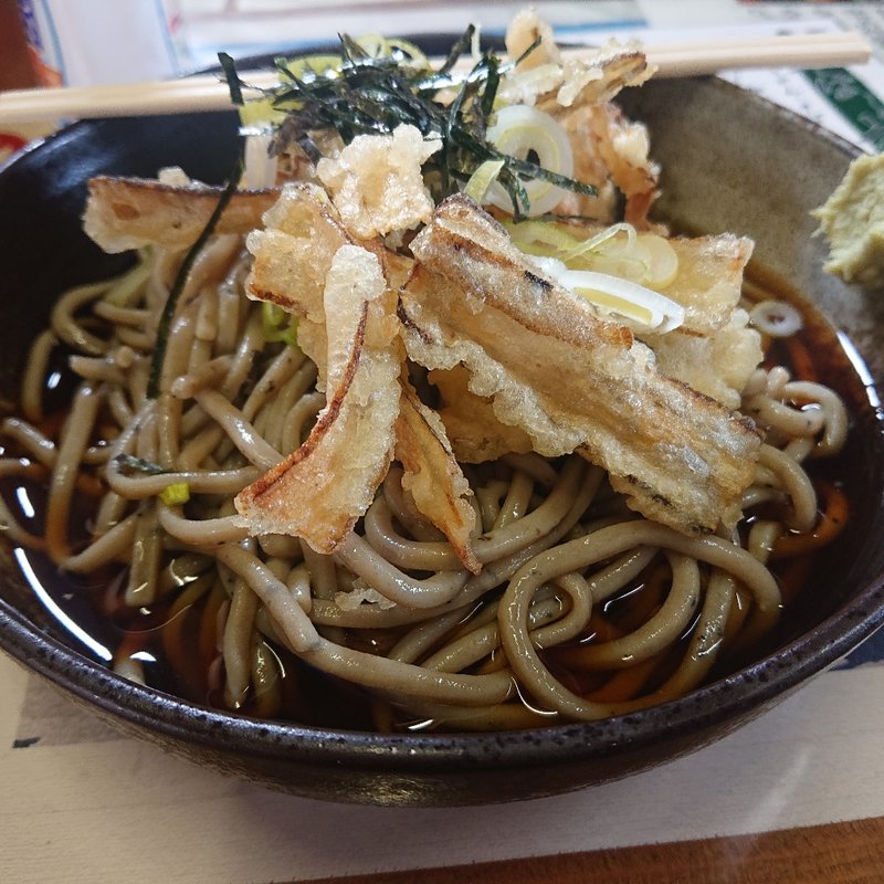 ごぼう天そば(冷)(味鶴庵)