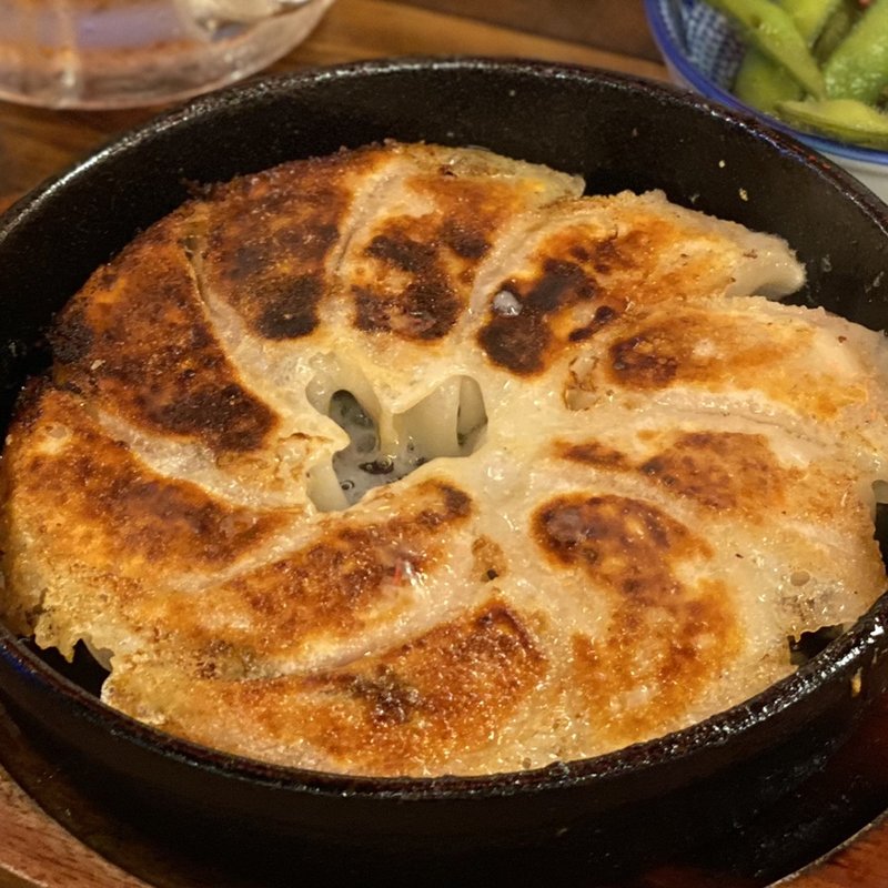 鉄鍋餃子 肉汁餃子（中）(鉄鍋餃子 餃子の山﨑)