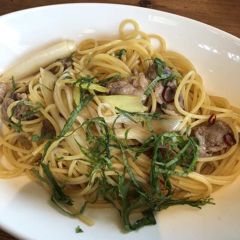 牛肉と長葱のピリ辛醤油(ジョリーパスタ　福岡中尾店)