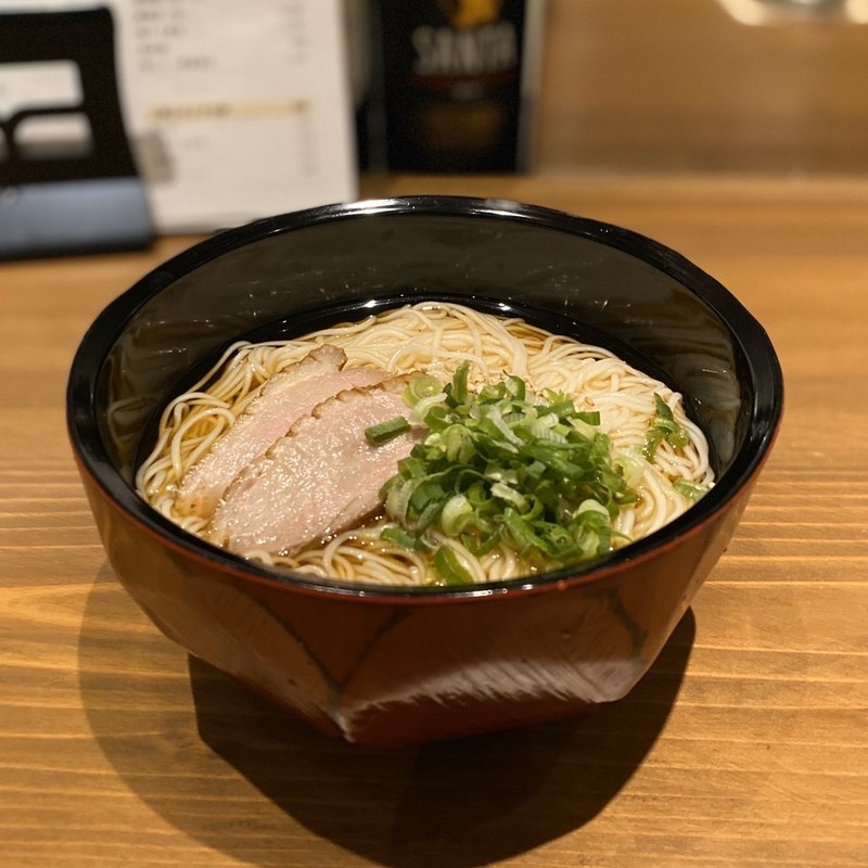 鴨素麺(冷)(トリカモメ 鶏と鴨と麺 大曽根店)