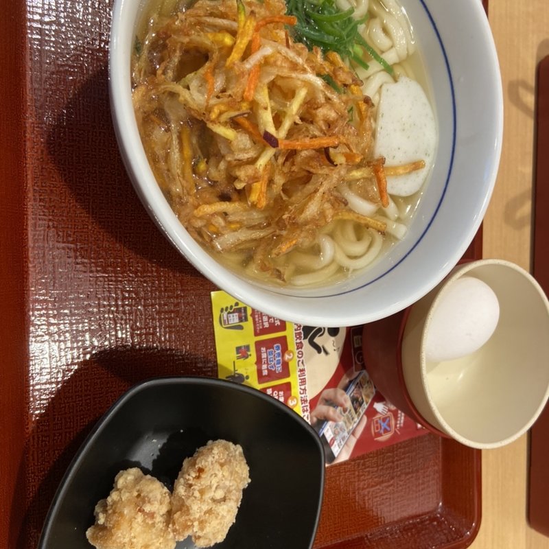 かき揚げうどん（竜田揚げ2個）(なか卯 神田須田町店 )