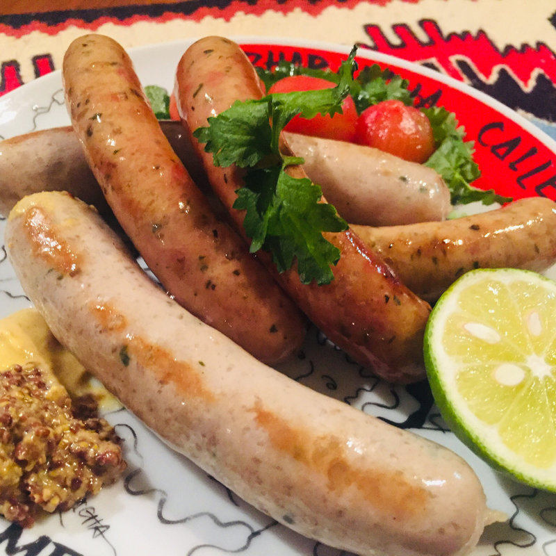 大隅の隠れ豚のソーセージ(黒豚料理 やごろう亭 （クロブタリョウリ ヤゴロウテイ）)