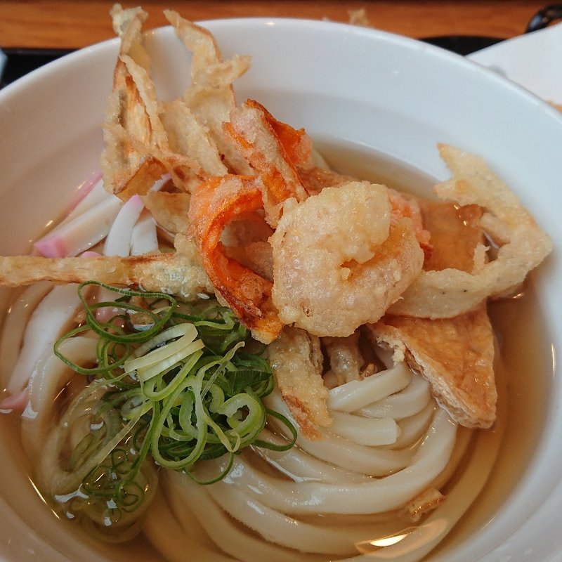 京うどん＋小かき揚げ(夢吟坊 港北店)