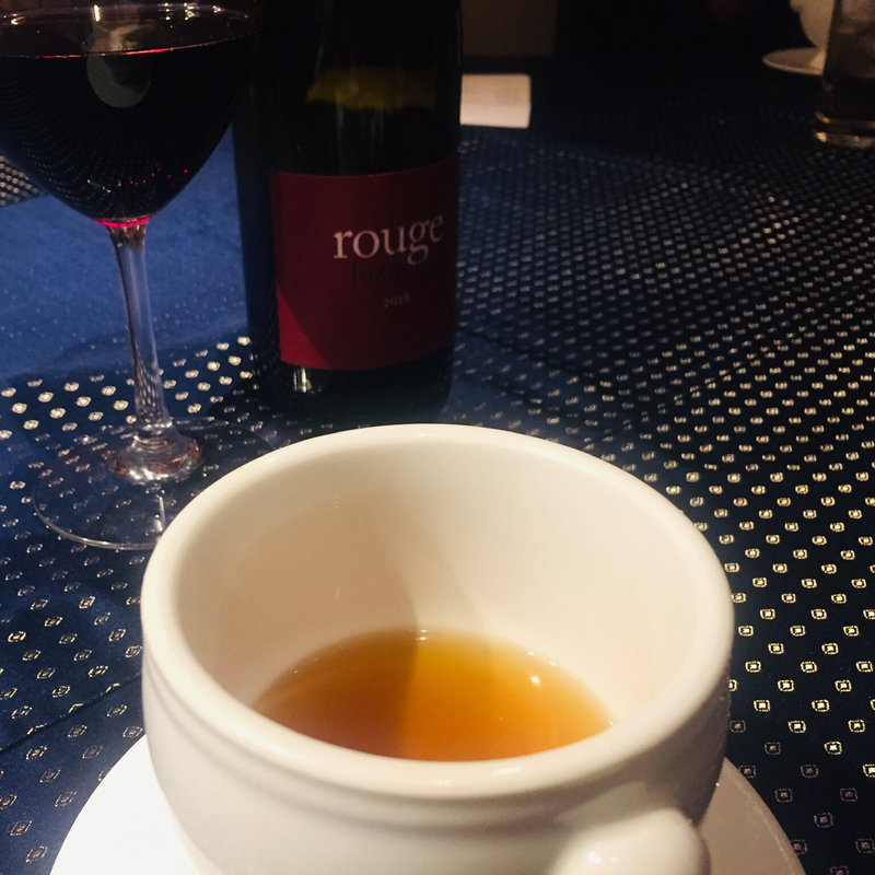 赤鶏さつまのチキンコンソメスープ(フランス厨房 旬彩 中央駅店 )