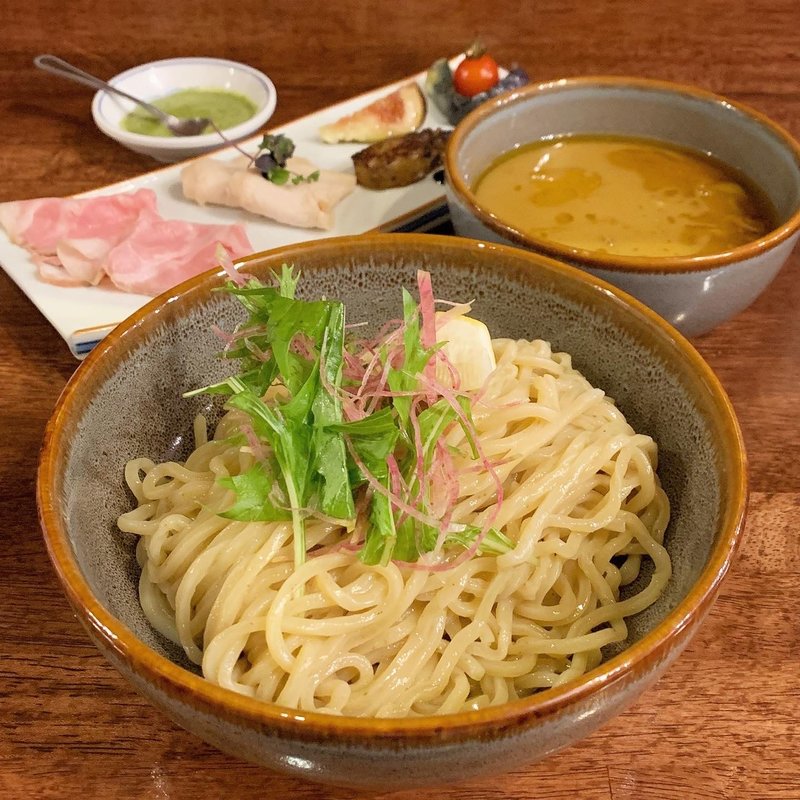 限定　北海道産じゃがいも　大地の恵みつけ麺(海老丸らーめん)