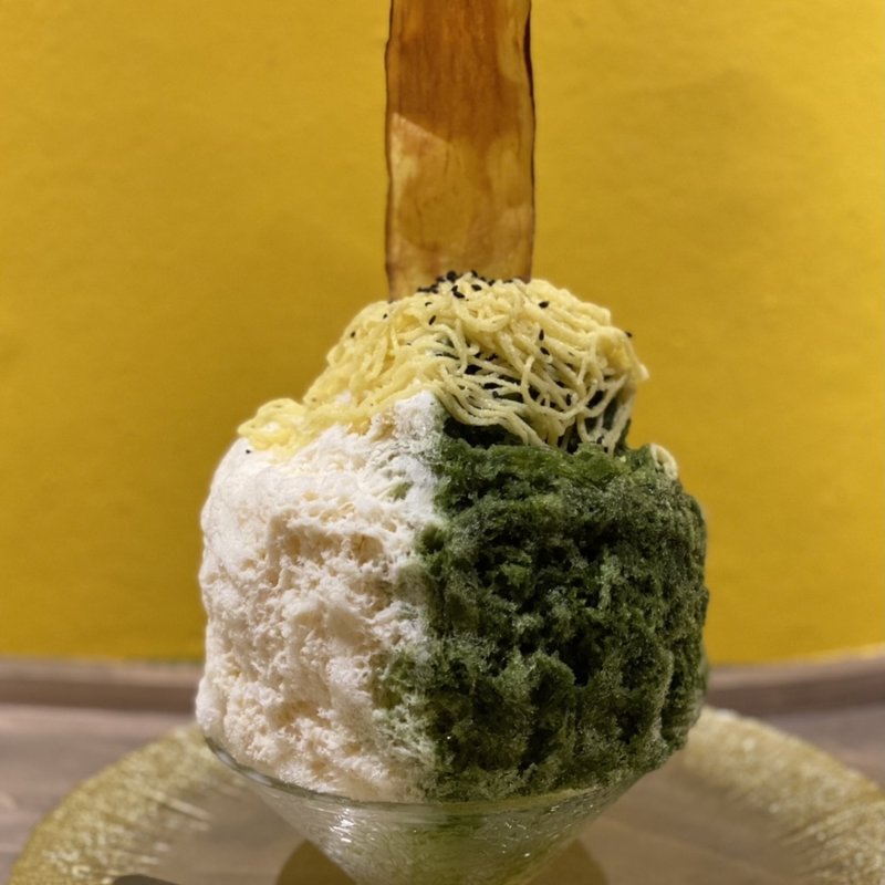 やき芋と宇治抹茶ミルク(やき芋とかき氷専門店 オミツ)