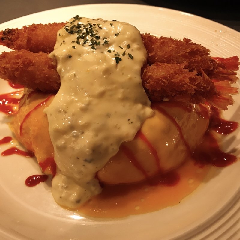 有頭海老ハントンライス(キッチンユキ)