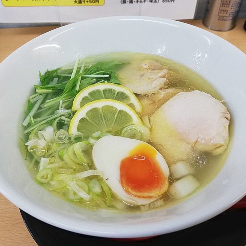 レモン香る 塩ラーメン(麺処 ほへと)