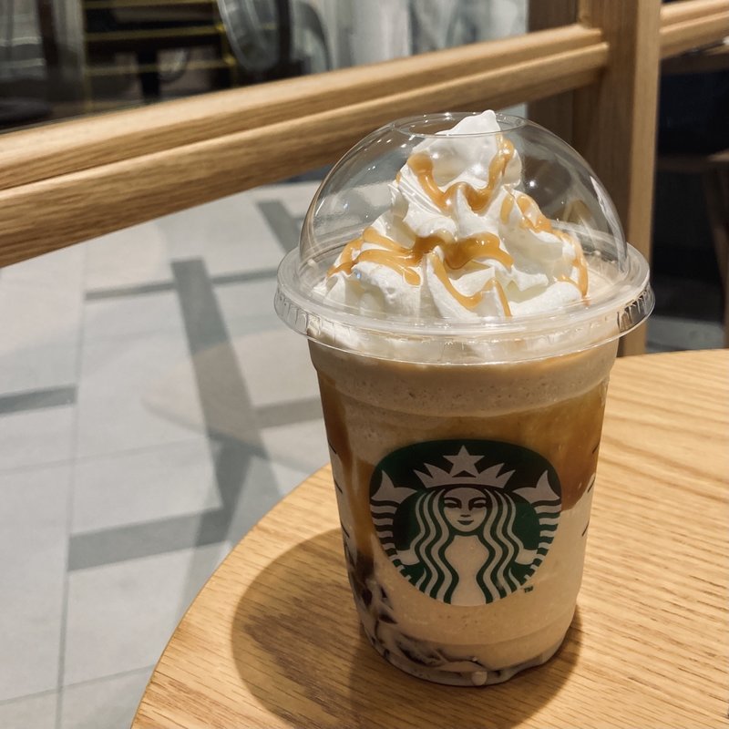 東京オリジンコーヒージェリーキャラメルフラペチーノ(スターバックスコーヒー コレド室町テラス店)