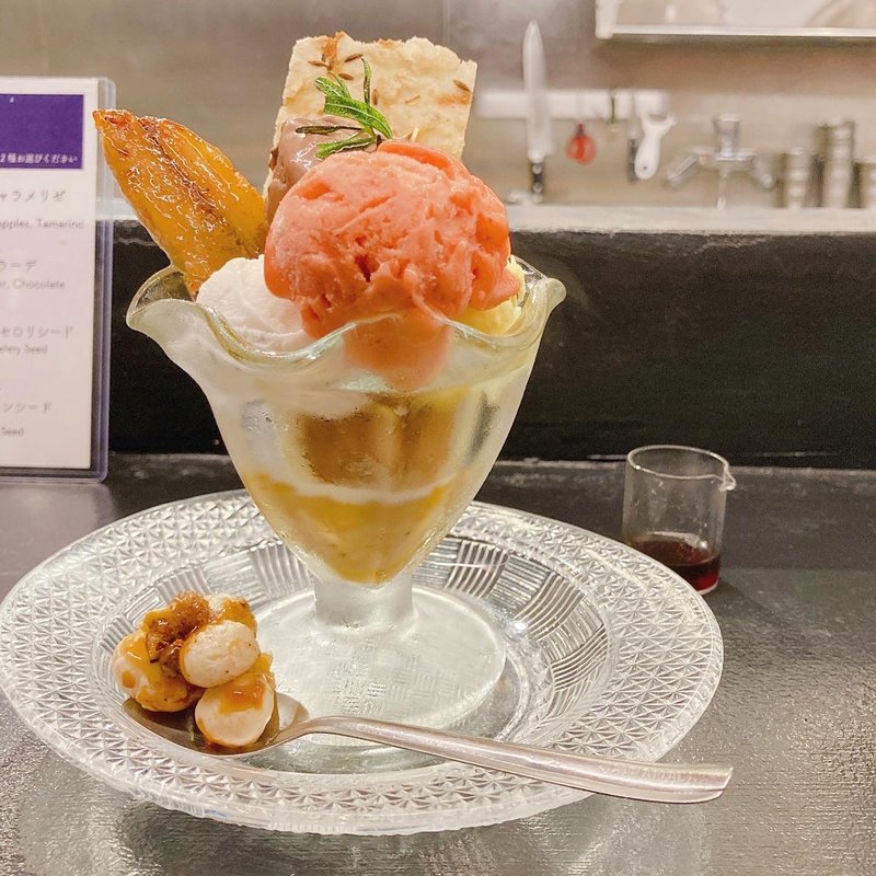 1st Anniversary オリジナルパフェ(Curry Spice Gelateria KALPASI （カリースパイスジェラテリアカルパシ）)