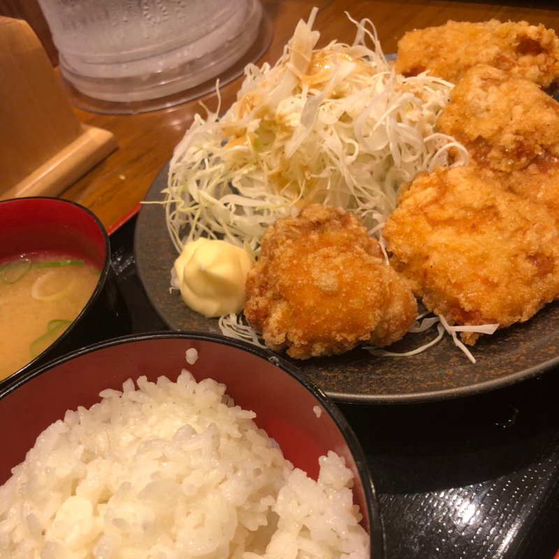 からあげ定食(竹)(からあげ縁 -YUKARI- アリオ鳳店)