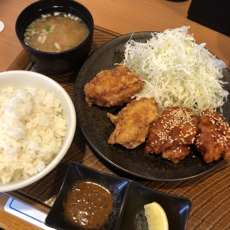 ヤンニョム合盛り定食 4個(から好し 百舌鳥店)