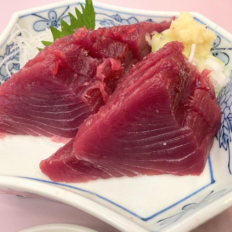 かつおの刺身(浅草 水口食堂)