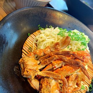 渡り蟹のつけ麺(筥崎鳩太郎商店)