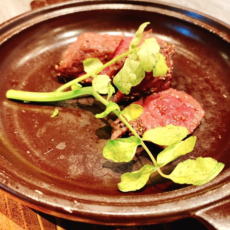 牛ザブトンの網焼き(文史郎)