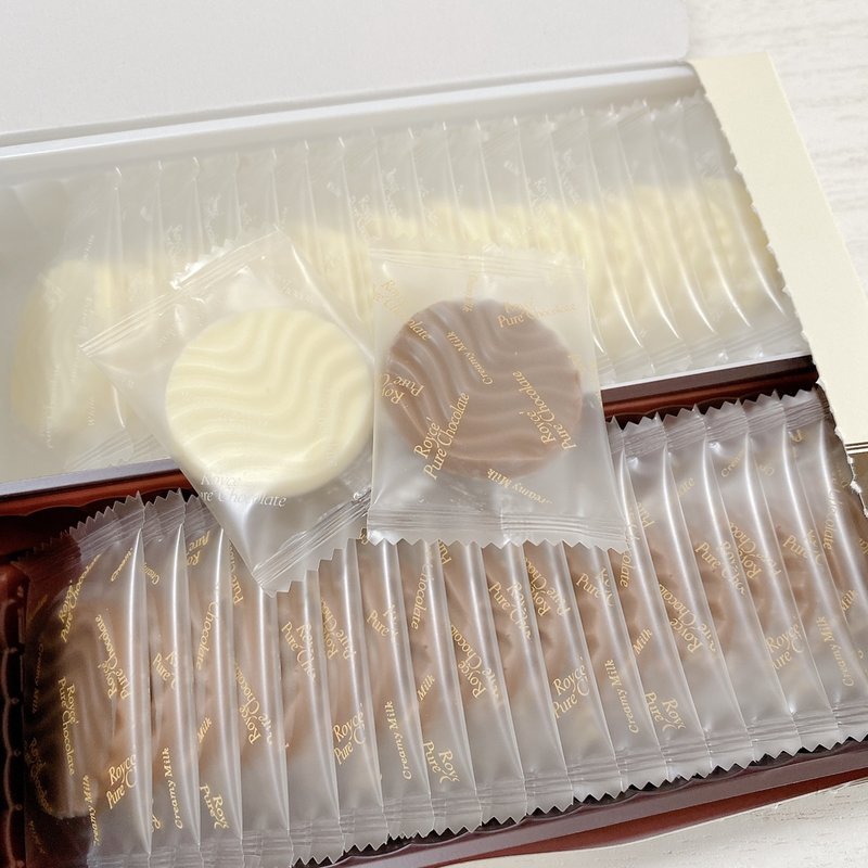 ロイズ　ピュアチョコレート「クリーミーミルク&ホワイト）(ROYCE公式オンラインショップ)