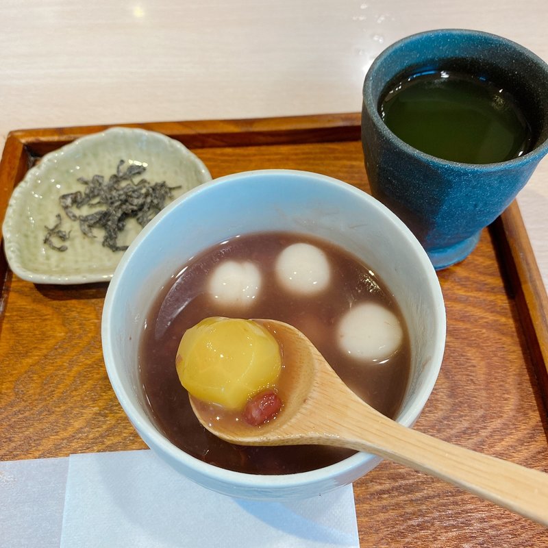 栗入り白玉ぜんざい(からふね屋珈琲 プレンティ店)