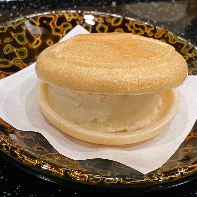 新生姜のアイス最中(割烹たけだ)