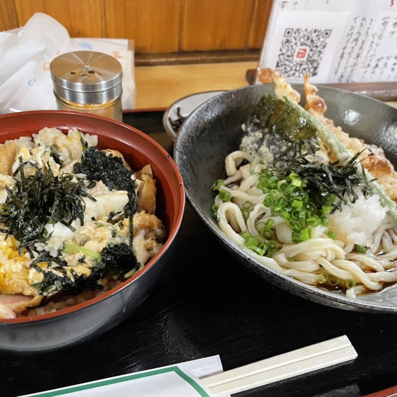 冷竹天ぶっかけとあげ玉丼(讃岐屋 )