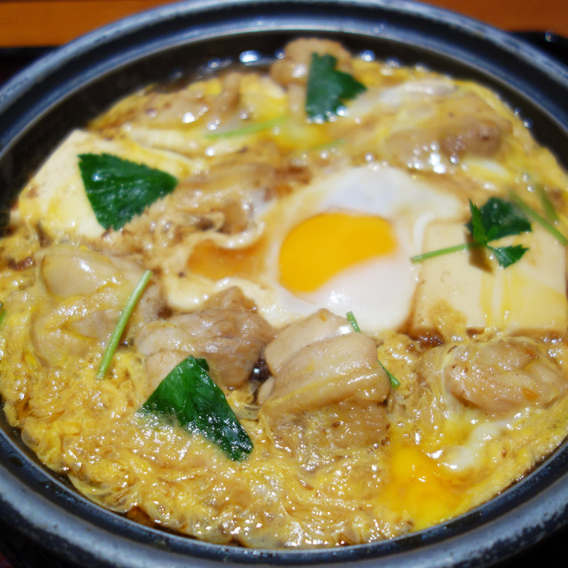 親子鍋定食(定食屋 百菜 旬 イオンスタイル笹丘店)