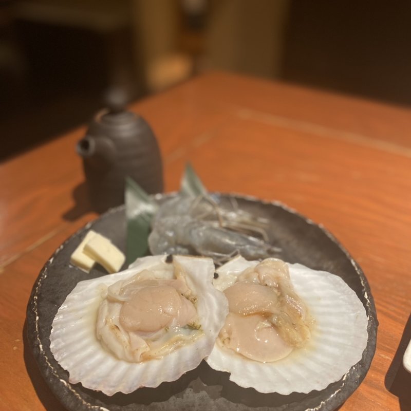 殻付き帆立貝　天使の海老(牛楽亭 )