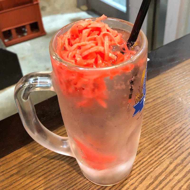 紅生姜サワー(あぺたいと 高島平本店)