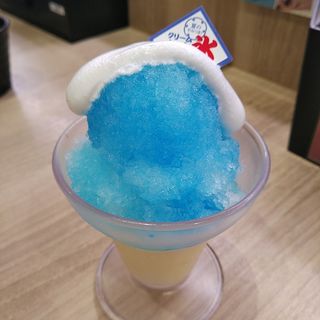 やみつき夏のクリームかき氷　ブルーハワイ(かっぱ寿司 一関店)