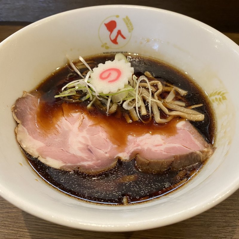 冷やしたまり醤油らーめん(小麦と大豆 自家製麺 麺や ひなた)
