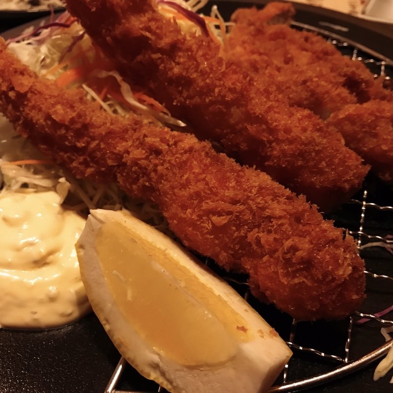 ロース&エビ定食(本家とんとん亭 )