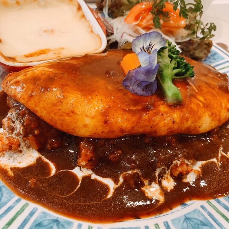 オムランチ(いなぎsatoyamaキッチン)