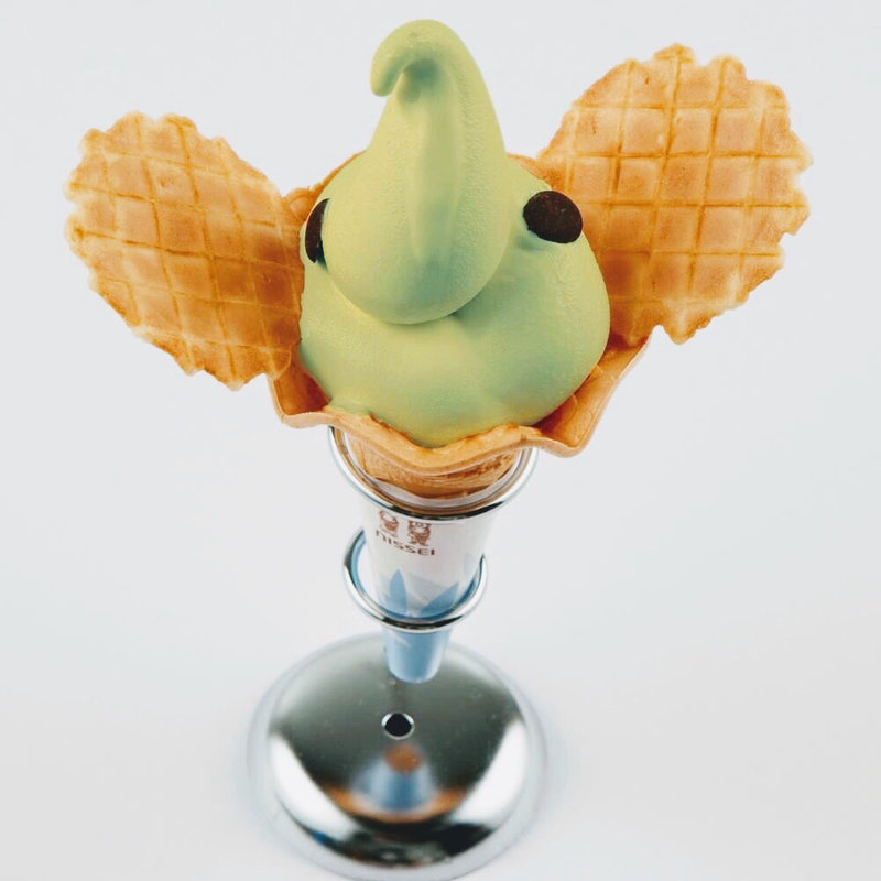 ゾウノハナソフトクリーム　抹茶(象の鼻カフェ)