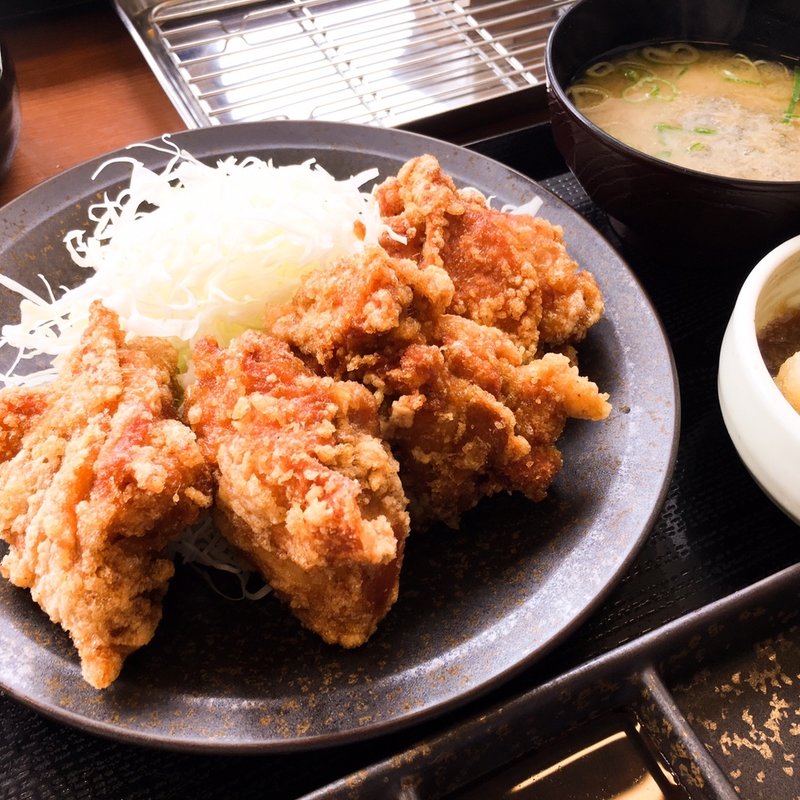 おろしポン酢からあげ定食(からやま 尼崎下坂部店)