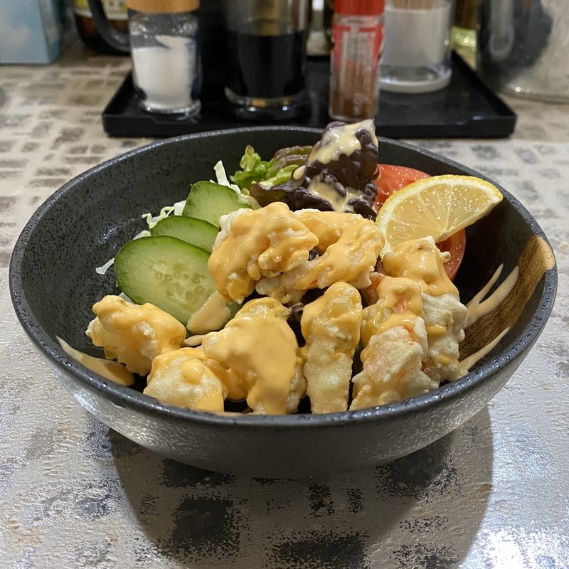 天然エビマヨサラダ(食処 一八)