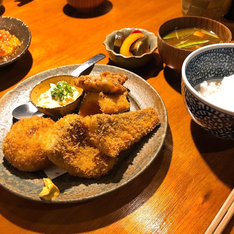 ミックスフライ定食(ノリスケ)