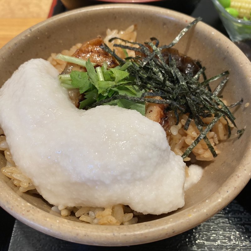 鰻まぶしごはんミニ山芋のせ(ザめしや 伊丹南)