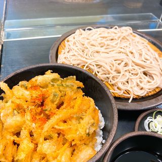 かき揚げ丼セット(ゆで太郎 豊洲店 )
