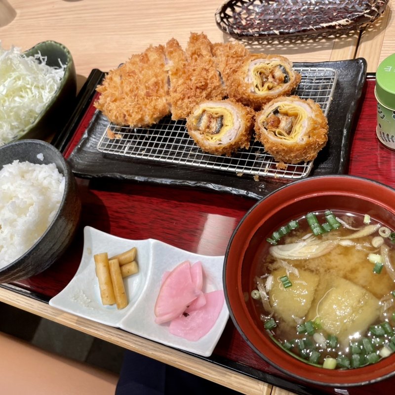 鰻巻きかつ御膳(とんかつ新宿さぼてん 本店小田急エース南館店)