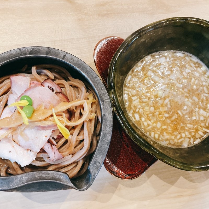 純鶏つけ蕎麦(論露に不二)